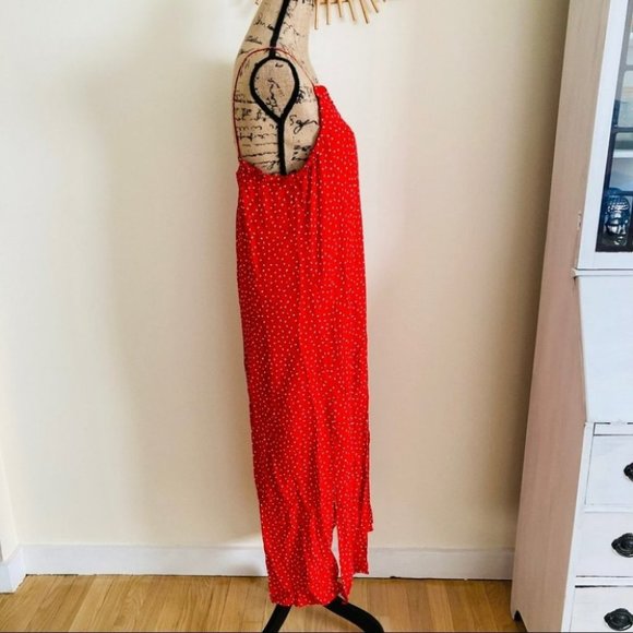 Anthropologie Seen Worn Kept Polka Dot Slip Dress - Picture 7 of 12